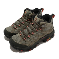 【MERRELL】戶外鞋 Moab 3 Mid GTX 女鞋 咖啡棕 防水 中筒 真皮 登山鞋(ML036310)