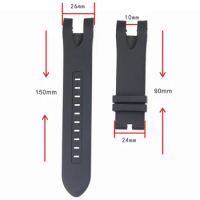 Watch accessories men's and women's rubber sports strap For INVICTA Inverta watches comfortable soft silicone strap 26mm