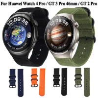 22mm Watchbands Nylon Canvas Strap For Huawei Watch 4 Pro Watch Strap Replacements Huawei GT3 GT 3 SE GT 2 GT2 Pro 2E Mens Strap
