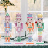 4x 12 inch Christmas Nutcrackers Ornaments Set Nutcrackers Hanging Ornament