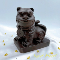 Sweet Heart 田芯開運精選 💯黑檀風 虎爺 金虎爺 虎爺公 金虎將軍 手工雕刻 台灣現貨