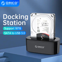 ORICO Hard Drive Docking Station USB 3.0 to SATA HDD Docking Station for 2.5/3.5 inch SATA Hard Drive Card Reader Support