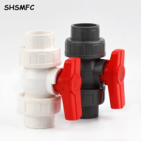 1pc 20/25/32/40/50/63-110mm PVC Pipe Union Valve Connector Water Pipe Fittings Ball Valve Agriculture Garden Irrigation Adapter