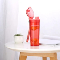 Tupperware 400ml Water Bottle Filtered Drinking Plastic Transparent Water Jug Portable Sport Cup For Camping Outdoors