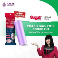 Kantong Sampah Bagus Trash Bag Roll 60 x 80 cm 24's - 46 L Lavender