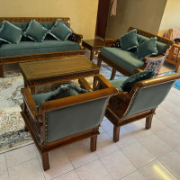 SET SOFA JATI 3+2+1+1 DAN MEJA KOPI 2