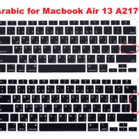 Arabic Arab For MacBook Air 13 2020 touch bar ID A2179 A 2179 / MacBook Air M1 2021 Silicone Keyboard Skin Cover Protector