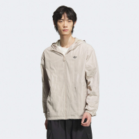 ADIDAS ORIGINALS愛迪達 阿迪達斯 三葉草 男女運動風衣外套-米色 ATLT WB M JD6393