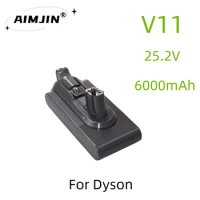 25.2V 6000mAh For Dyson V11 Battery Absolute Li-ion Vacuum Cleaner Rechargeable Super Lithium
