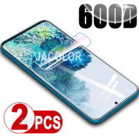 2PCS Gel Protector For Samsung Galaxy S20 Fe Ultra S20+ Screen Safety Hydrogel Film S20Fe Plus S20Ultra Full Cover Film Not Glas