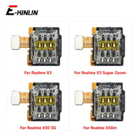 Sim Card Slot Tray Holder Board Flex Cable For OPPO Realme X3 Super Zoom X50 X50m 5G Repair Parts