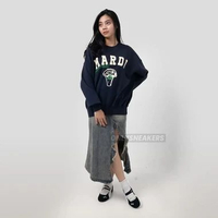 MARDI MERCREDI BROCCOLI NAVY SWEATSHIRT