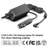 19V7.1A 135W 120W 5.5*1.7MM DC Car Adapter Charger For ACER Gaming Laptop Aspire V17 Nitro 5 np515-52 pa-1131-16 ADP-135KB VX5