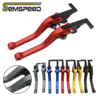 SEMSPEED CNC XMAX 300 Parts Motorcycle New 3D Rhombus Short Brake Clutch Levers Handles For Yamaha XMAX300 XMAX250 XMAX125 400