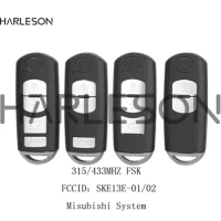 Smart Remote Car Key Fob 2/3/4 Button 315/433MHz with 49 Chip for Mazda (Mitsubishi System) 6 3 MX-5 CX-3 CX-5 CX-7 SKE13E-01/02