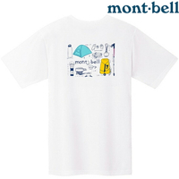 Mont-Bell 女款 Wickron 排汗衣/圓領短袖 1114779 MOUNTAIN GEAR 登山裝備 WT 白