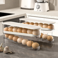【摩登主婦】自動補位雞蛋收納盒 雞蛋盒(冰箱收納盒 廚房收納 保鮮盒)