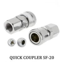 Quick Coupler SF 20 Sambungan Selang Kompresor Recoil Cuk Kopler SF20