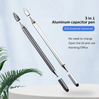 COTECI Three in One Stylus Pen For Tablet Android iOS Phone Tablete Pen For Xiaomi Lenovo iPad Pro Touch For Apple Pencil 1 2