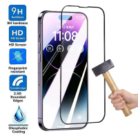 [9H] Tempered Glass For iPhone 17 Air 16 15 14 Plus 13 Mini 12 11 Pro Max Screen Protectors iPhone X