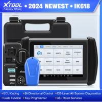 XTOOL InPlus IK618 Professional IMMO Key Programmer With KC100 KC501 Car Diagnostic Tools 38+ Reset ECU Coding same as X100 PAD3