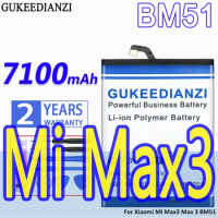 High Capacity GUKEEDIANZI Battery 7100mAh For Xiaomi Mi Max3 Max 3 BM51