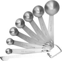 Measuring Spoons Premium Heavy Duty 18/8 Stainless Steel Measuring Spoons Cups Set Small Tablespoon 
