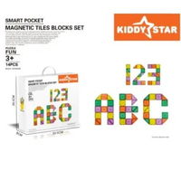 MAGNETIC TILES BLOCKS SET 14 PCS KIDDY STAR MAINAN EDUKASI ANAK