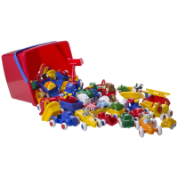 【Viking Toys】玩具車桶裝30件組