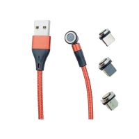 【FYSHOP】RMC-01 540°旋轉磁吸數據/傳輸/充電線-兩公尺(三合一磁吸式編織防斷)
