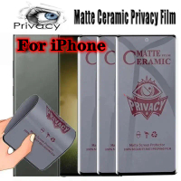 Waterproof Matte Ceramic Screen Protector Compatible with iPhone 16 Plus, 15 Pro, 14 Plus, 13 Mini, 