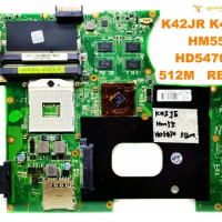 Original for ASUS K42JR laptop motherboard K42JR K42JE HM55 HD5470M 512M REV 4.0 tested good free shipping