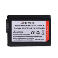 BATMAX NP-FW50 camera battery suitable for Sony A6000 A7 A7II A7RII A7S A7R A7R2 sony a6000 Digital battery