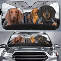 Dachshund Car SunShade, Dog Lover Dachshund Car Sun Shade, Car Accessories PHT212107A70STYLE FOR CAR