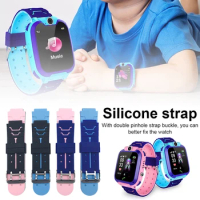 Soft Silicone Sport Band Children Watch Strap 16mm Kids Watchband Replacement Belt Waterproof Sport Video Call Smart Watchband