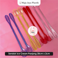 Sendok Teh dan Es Buah Plastik Panjang | Sendok Jus | Sendok Cocktail