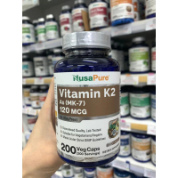 美國NusaPure 維他命K2 (MK-7) 120微亳克 200粒素食膠囊 