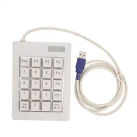 Mechanical Numeric Keypad Wired 20 Keys Mini Numpad Keyboard for Cashier OSU Gamer Office Bank Accountant