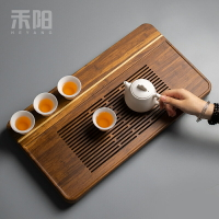 禾陽 楠竹茶盤儲水式竹制干泡盤排儲兩用瀝水盤茶臺家用簡約茶海