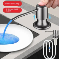 Kitchen Sink Detergent Pressure Extractor Washing Basin Pool Soap Dispenser Extension Pipe Detergent Spirit Pump Bottle
