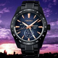 SEIKO精工 PRESAGE新銳系列 曙 GMT機械腕錶 母親節 禮物 (6R64-00L0SD/SPB361J1) SK044