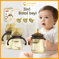 LAKOE Baby Nano -Bottle Straw Cup Anti -flatulensi Piala Belajar Duckbill Piala pelatihan 240ML 300M