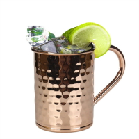 Cocktail Glass Stainless Steel Copper Hammer Point Mug Coffe