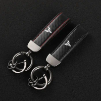 Leather Motorcycle keychain Horseshoe Buckle Jewelry for Yamaha MT01 MT09 MT07 MT10 MT03 MT Accessories