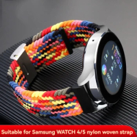 20 22mm Nylon classic woven men's and women's Sports watch strap for Samsung watch5 Galaxy watch4 Active2 Stretch Gear S2/S3/S4