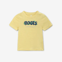 【Roots】Roots 小童- OUTDOOR ROOTS短袖T恤(奶油黃)