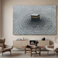 Lukisan Dinding ka'bah modern minimalis aesthetic