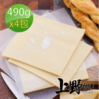 【上野物產】4包共40片 起酥片(490g土10%/包 酥皮濃湯/起酥片)