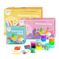 mamayo 媽媽友 記憶黏土12色工具組(含壓模、益智牌卡、擬人配件組、操作手冊)-台灣製無毒黏土