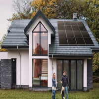 LONGI TIER-ONE Solar Panel 415W Monocrystalline Half-Cut Cell 21.3% Max Efficiency Off On Grid Solar Home System Villa House